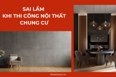 Sai lầm cần tránh khi lựa chọn dịch vụ thi công nội thất chung cư 